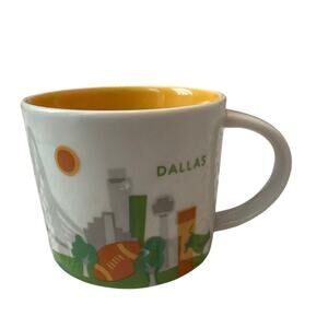 Starbucks Mug DALLAS Texas You Are Here Collection 2015 Coffee Cup Cowboy 14 oz.